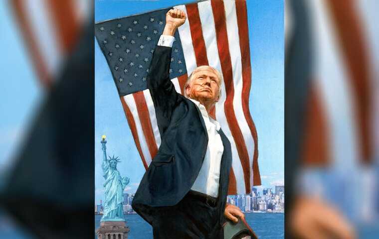 Портрет, подаренный Путиным Трампу, стал достоянием публики